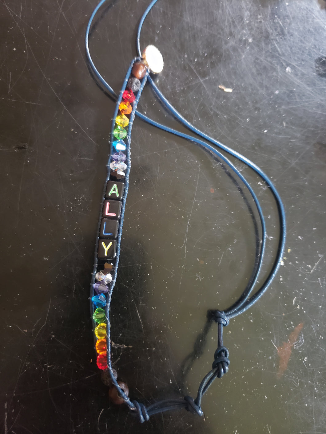 Rainbow Ally wrap bracelet